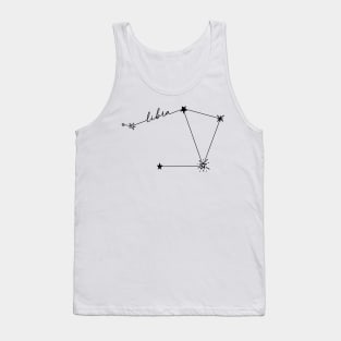 Libra Constellation Drawing Sticker Tank Top